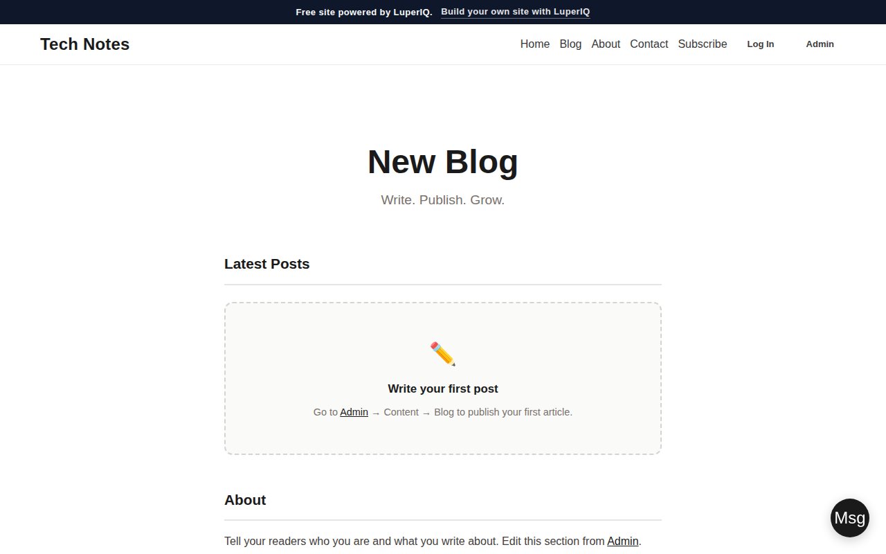 Blog Demo screenshot